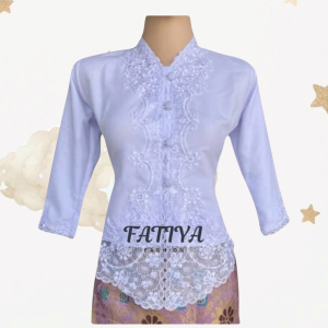 Kebaya Encim Anak Bordir Senada Bahan Katun