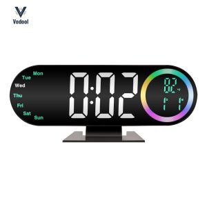 Modern Electronic Clocks LED USB Powered for Heavy Sleepers Kids [Vodool Shophouse]