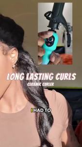1 Inch Ceramic Medium Curling Iron for Short Hair 280-450 ° F Temp Dial 25mm Medium Barrel for Classic Curls & Natural Waves Dual Voltage Gradient Color