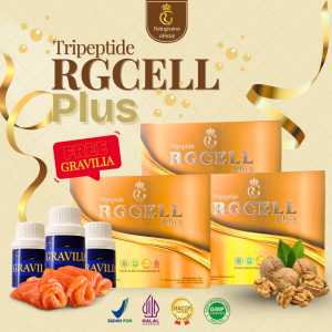 HEMAT!!! 3 BOX RG CELL BONUS 3 BOTOL GRAVILIA AMPUH MENGATASI DIABETES  KERING DAN BASAH