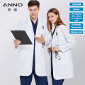 ANNO Anti-Static Lab Uniforms Out Fit Work Out Wear Unisex Pharmacy White Coat Chemistry Male Female White Doctor Clinic Gown. 