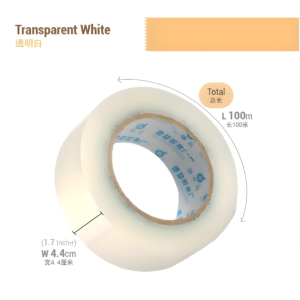 [Ready Stock] [100m OPP Sealing Tape] High Quality Brown Yellow Clear Transparent White Packing Tape Fragile Strong Sticky Adhesive Tape Cellophane Tape Parcel Box Packing Courier Bag Stationery Office Supplies Courier Company