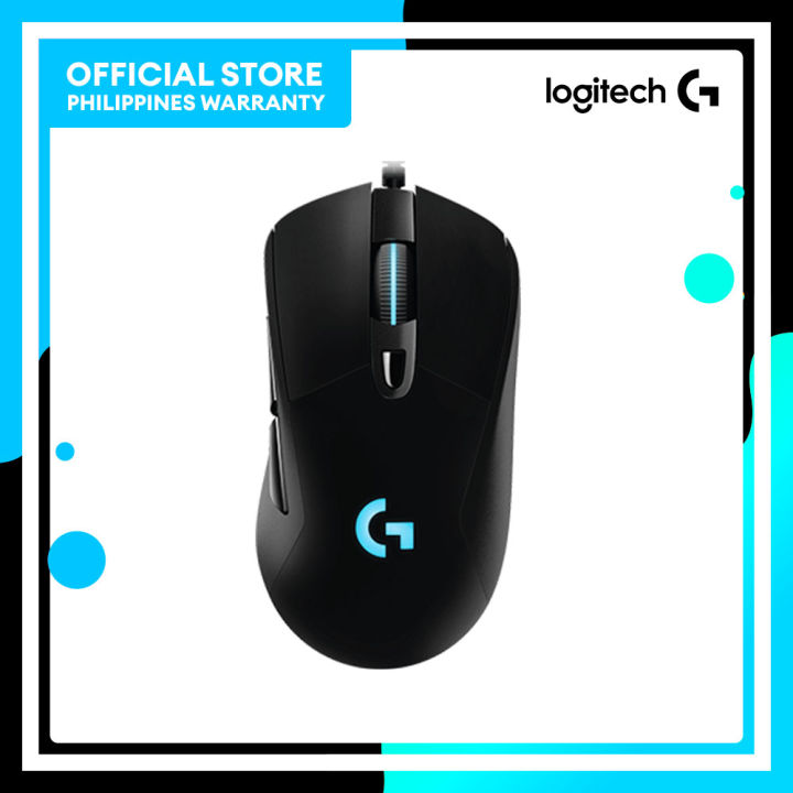 Logitech G403 Hero Wired Gaming Mouse 25K DPI Sensor RGB Backlit Keys 6 ...