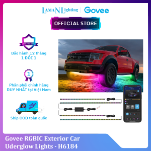Đèn LED gầm ô tô Govee RGBIC Exterior Car Underglow Light H6184 | Kháng nước cảm biến nhạc RGB 16 triệu màu