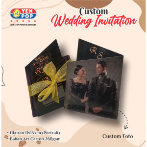 Undangan Pernikahan Asimetris Premium Vintage