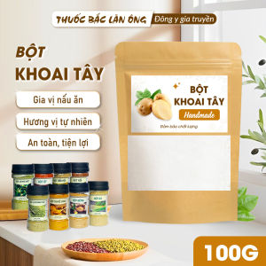 Bột khoai tây nguyên chất 100g bột nấu ăn làm bánh nấu soup đắp mặt dưỡng da