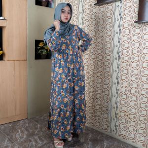 GAMIS REMPEL 3 SUSUN/GAMIS WANITA/GAMIS RAYON MOTIF/GAMIS RAYON PREMIUM/GAMIS SIMPLE