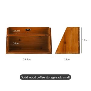 BINCOO Coffee Utensil Storage Cabinet Home Storage Rack Coffee Tool Bar Italian Utensil Storage Rack