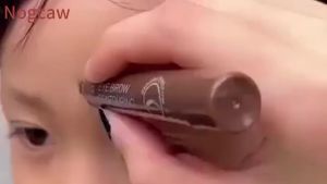 Microblading Eyebrow Pen Waterproof Four-tip Beard and Eyebrow Pen Liquid Eyebrow Pencil Long-Lasting Natural Magic Eyebrow Makeup Fine Stroke Contouring Pencil (Black)