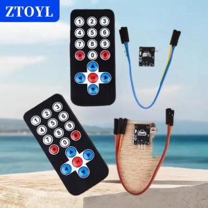 [COD] ZTOYL โมดูลควบคุมอินฟราเรด HX1838ระยะไกลโมดูลรับสัญญาณ IR ไร้สายชุด DIY HX1838สำหรับ Arduino 1ชุด