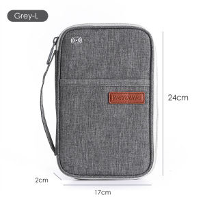 RFID Stop Wallet Travel Bags Passort Cover Portable Men Travel Bag  Home Pouch Organiser Credit Card Bag Water-proof for Cash Ticket Passport Credit Card