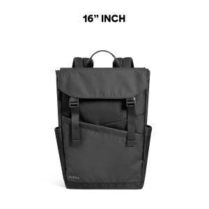 tomtoc T64 Flip Laptop Backpack 16 Inch Men Travel Bag Water-Resistant MacBook Bag - Beg Lelaki