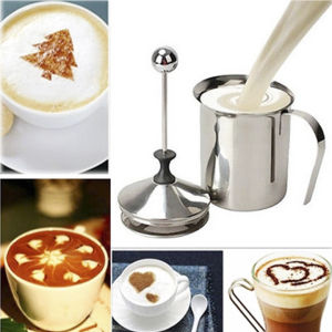 Ca Tạo Bọt Sữa Inox 304_Cao Cấp - Double Mesh Milk Frother