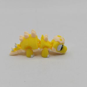 SIRENXI Thực tế Rồng in 3D Khớp di động Phim hoạt hình Đồ chơi rồng 3D có khớp nối Tượng di động có khớp nối Tượng nhỏ Rồng nghệ thuật xoay 3D Quà tặng trẻ em
