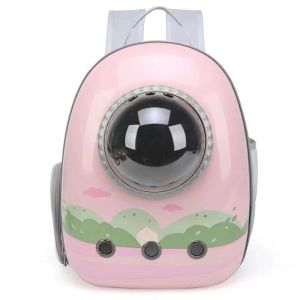 <Singapore Seller> Space Bag For Pet Cat Bag | Shoulder Bag Travel Bag Stylish Bag Cool Bag | Multi Hole for Breathing Side Pocket with Zip Bottom Hook for collar leash Can hold up to 5 KG Animal