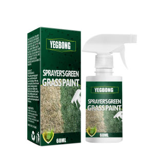 YEGBONG Green Grass Spray Long Lasting Green Lawn Dye Repair Grass Paint for Outdoor Playground Eco-Friendly Refresh Green Lawn Spray Green Grass Paint Spray Long Lasting Turf Plant Greening Agent Household Seeding System Lawn Care Grass Shots