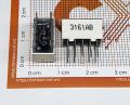 Led 7 thanh 0.36 Inch 1 số sáng xanh dương K chung 3161AS DIP. 
