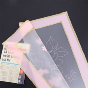 Kertas Bunga List Gold Flower Wrapping Cellophane Paper Buket 6270