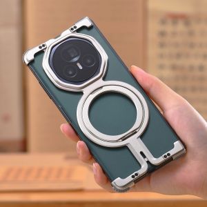 OATSBASF Kim Loại Gấp Màn Hình Điện Thoại Ốp Lưng Tích Chân Đế Cho Danh Dự Honor Magic V2 / Honor Magic V3 / Magic 6