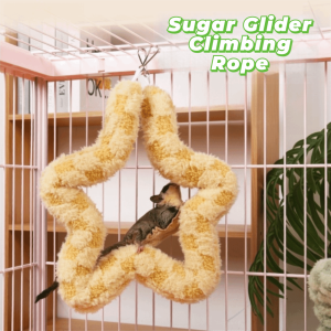OUTOPEN Chew Resistant Parrot Climbing Rope Hand-Braided Knot Thick Soft Bird Swing Toy Bird Cage Stand Deformable Hamster Hanging Swing Bird Cage