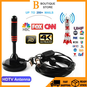 [Original 24 hours delivery]Hd Indoor Amplified Digital Tv Antenna 200 Miles Ultra Hdtv With Amplifier IEC male head