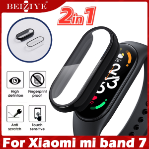 3D Protective Film 2 In 1 For mi band 7 xiaomi tempered glass case + screen protector Full Screen Protection Anti-scratch Protector Cover for Xiaomi Mi band7 Miband7 Full Screen Protector case