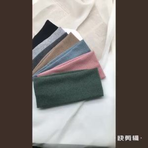 2026 Hot Sale [ Shipped from China ] European and American solid color knitted headbands Korean-style elastic hairbands sports and fitness headbands hair accessories B3