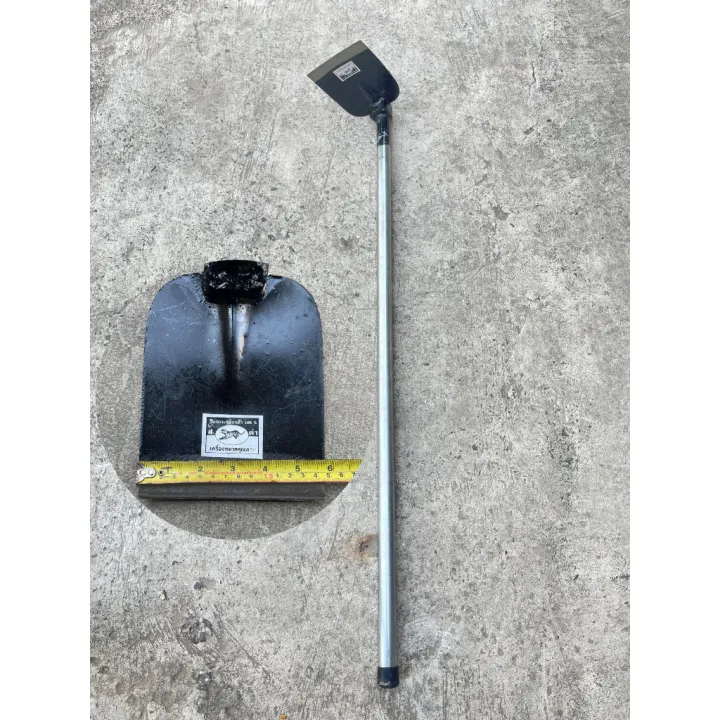 จอบตราเสือดำด้ามเหล็กสำหรับขุดดินและถากหญ้า