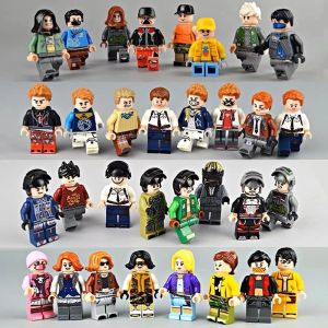 10PCS Random Minifigure Super HeroSoldierCity Friend Toy Compatible with Major BlocksMinifigures Figures