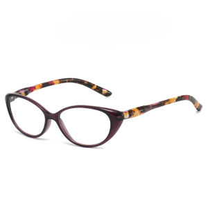 JN IMPRESSION New CAT-Eye xu hướng xuyên biên giới lão thị chống Đèn xanh dương của phụ nữ túi hoa kính thời trang