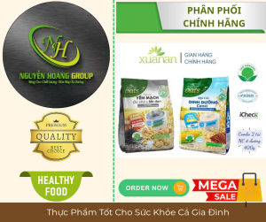 COMBO 2 GÓI -  Ngũ Cốc ít đường XUÂN AN 400g ( 1 Gói Ngũ Cốc Óc Chó Mè Đen & 1 Gói Ngũ Cốc Dinh Dưỡng Canxi)