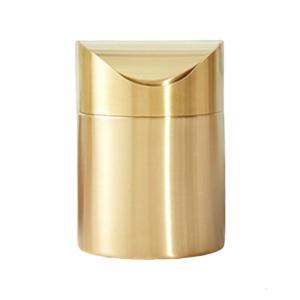 Elegant Mini Trash Can with Swing Lid 1.50L Capacity Perfect for Small Space and Personal Use