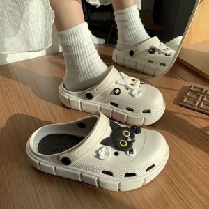 Dejavu Sendal Slip On Wanita Sandal Rumah Sandal Karet Elastis Anti Slip Sandal Karakter Lucu HSN117