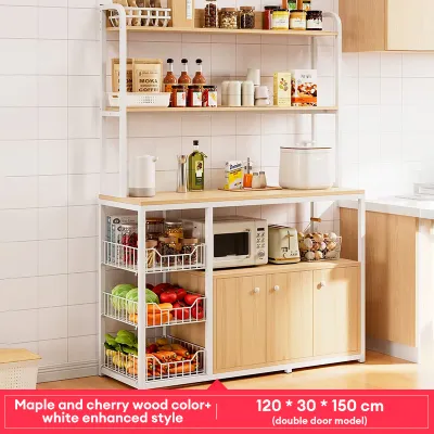 BMZAR Kitchen Cabinet with Door Cabinet for Kitchen Pantry Cabinet Kitchen Organizer Cabinet Storage Rack Kitchen Counter