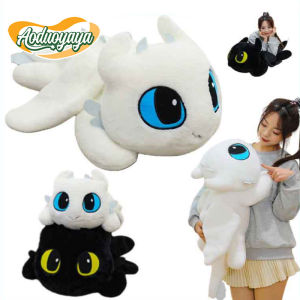 Aoduoyaya Toothless Flying Dragon Plush Toy Cartoon Stuffed Plushie Sleeping Pillow Anak Patung Birthday Gift