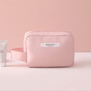 BAIXL Casual Cute Makeup Bags Large Capacity Wash Pouch Zipper Women Toiletry Bag Cosmetic Bags Korean Storage Bags Travel Organizer