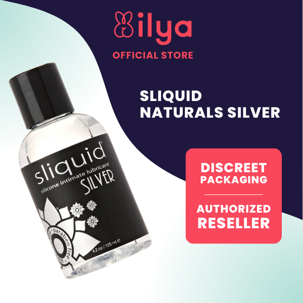 sliquid naturals silver silicone lubricant Sliquid Silver Studio Collection Personal Lubricant - 3.4 oz, Waterproof &  Long-Lasting Silicone Lubricant from Sliquid