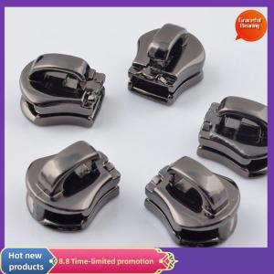 Graceful 10Pcs 5# Metal Zipper Head Pull Slider Zip Lock Bag Luggage Garment DIY Repair Kit Hardware Accessories