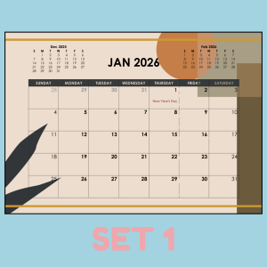 Customized Calendar 2026 A3 Size Satin & Glossy Paper Personalized | Gift Ideas | Giveaways | High-Quality Printing Perfect for Memories