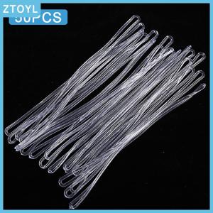 ZTOYL  50pcs Travel Tags Plastic Bag Loops Transparent Luggage ID Label Strap Holder Lanyard Portable Travel Accessories