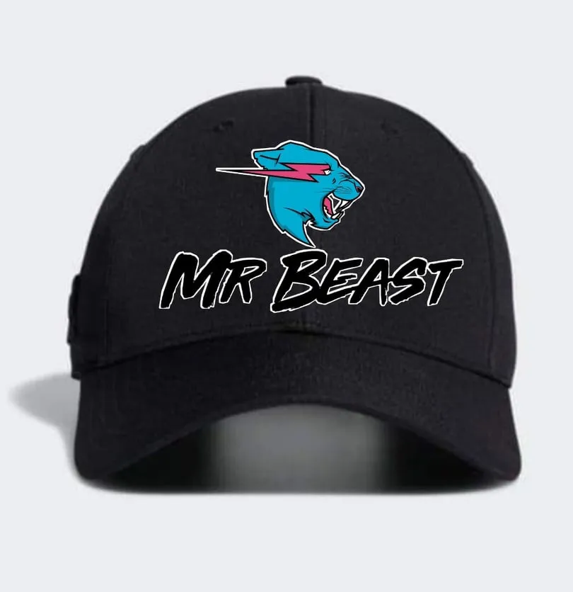 MrBeast Original Hat, Cap for Men, Adjustable Slider Baseball Hats for Men,  Sports Hats for Men, Gym Hats for Men and Women, 100% Cotton Athletic Cap  as Teen Boy Gifts at