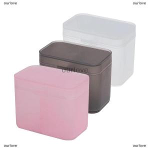 [COD] ourlove Cotton Pads Swab Nail Wipes Makeup Brushes Organizer Storage Box Holder Container Case Independent Double-Compartment