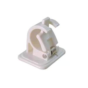 GM.1Pair Curtain Rod Brackets No Drill Adjustable Stick Fixed Clip Holder Hanging Rack Hook for Kitchen