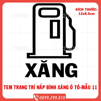 [GIÁ SIÊU RẺ] Tem dán nắp bình xăng ô tô xe hơi chống nước chống phai màu mẫu mã đa dạng độc đáo-tem bình xăng- MẪU 11