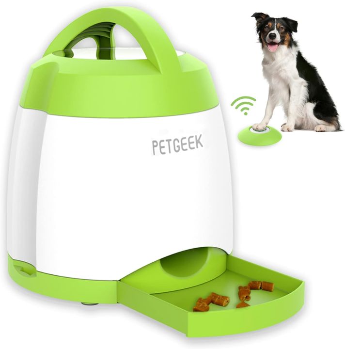Indoor Auto Dog Toy PETGEEK Treat Dispenser Dog Toys Automatic Pet