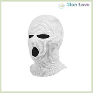 Jion Love 1pc Car Seat Cover Masked Person Knitted Headgear Halloween Headrest Cover Decoration Car Anti-theft Warning Accessories