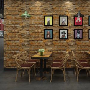 3D cartoon sticky wallpapers foam wall paper brick wall stickers waterproof anti collision adhesive room roof ceiling decoration noise reduction GMF2