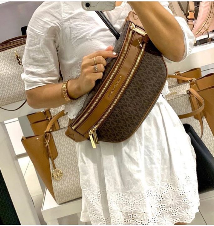 Michael Kors Fulton Leather Small Belt Bag Crossbody Waist Bag – Jubilee  Thrift
