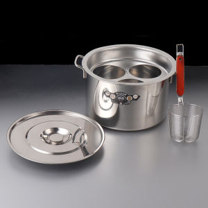 ชุดหม้อลวกก๋วยเตี๋ยว พร้อมอุปกรณ์ หม้อสตูว์ สแตนเลส ลวกเส้น 3/4/5ช่อง