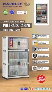 LEMARI PLASTIK POLI RACK CABINE LEMARI NAPOLLY